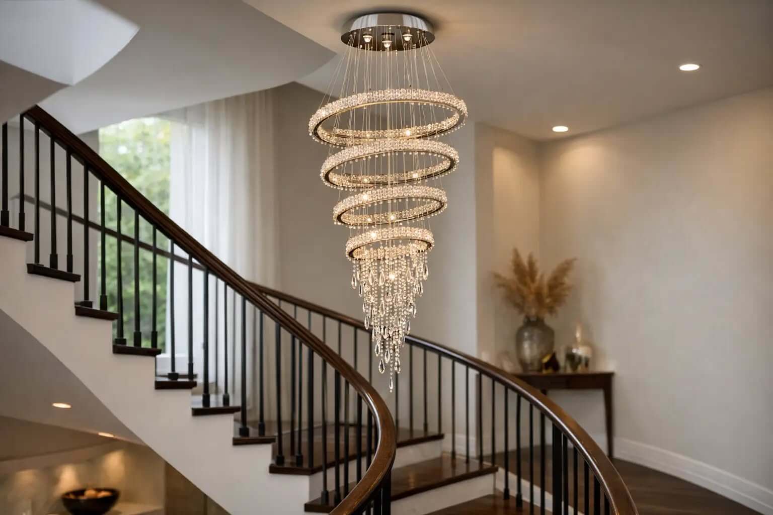 Modern Spiral Collection chandelier